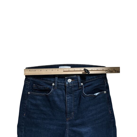 LOFT Womens The Slim Flare Jeans 28 High Rise Dark Wash Classy Boho Festival - Picture 6 of 9